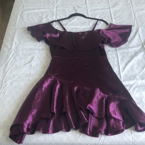 Purple cocktail dress size M